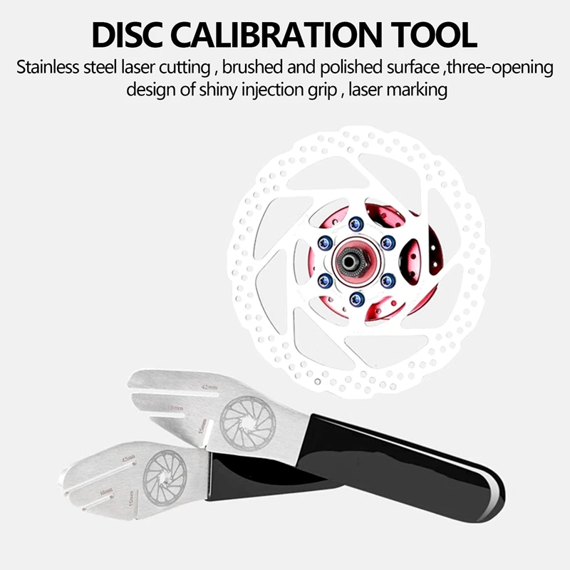 bike Disc Brake Wrench 7Pcs Bike Disc Brake Correction Wrench Bicycle Brake Rotor Alignment