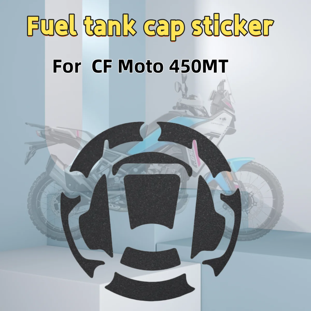 

Fuel tank cap sticker For 2024 CF Moto 450mt450mt accessories tank pad gas cap pad sticker