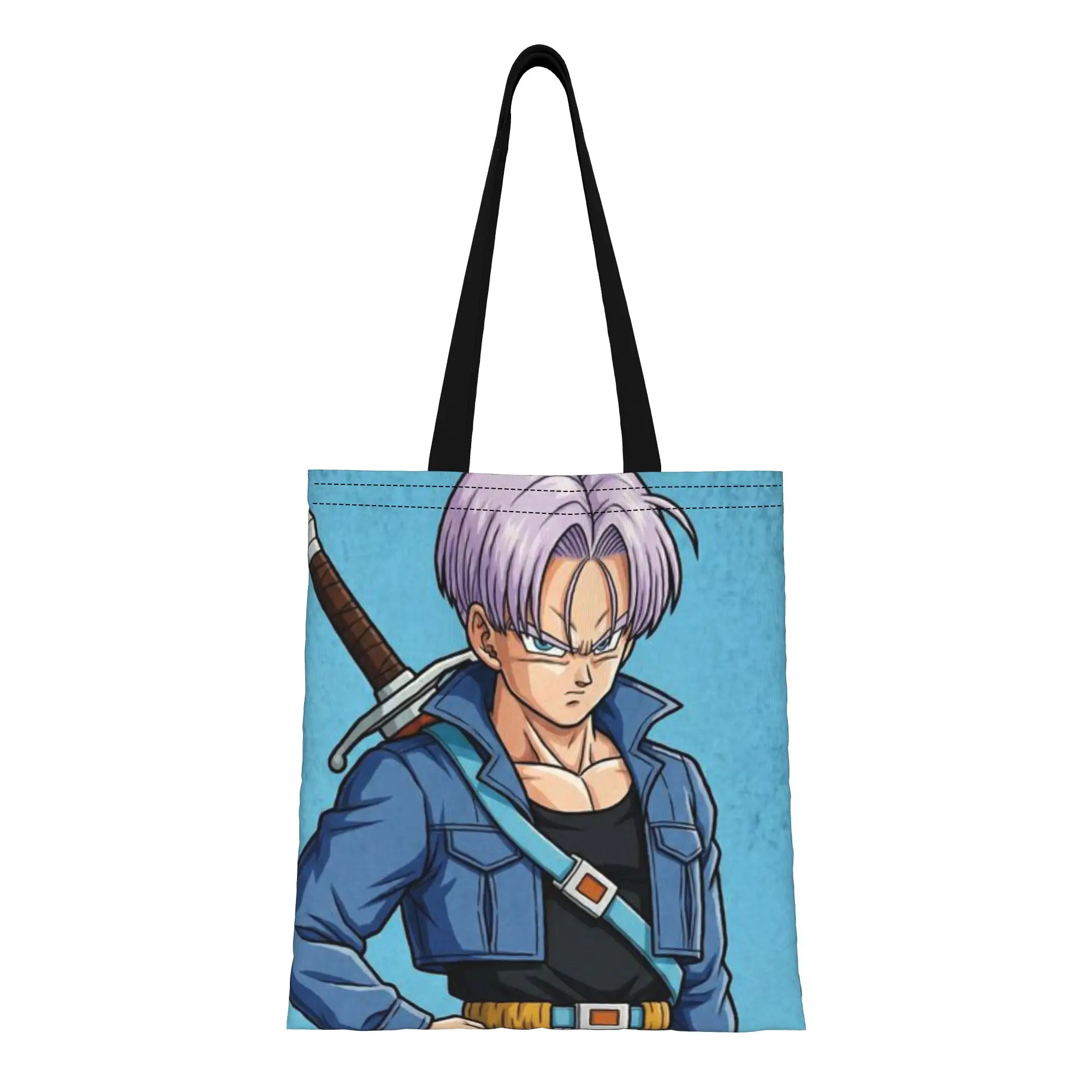 

Комплект для школы: синий джинсовый жилет, черные брюки, сумка-шоппер из канваса Hero Trunks, идеально подходит для покупок, женская сумка с верхней ручкой