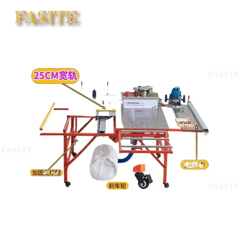 For Woodworking Folding Table Saw Multi-functional Mechanical Push Saw Dust-free Compact All-in-one Machine for Home DIY