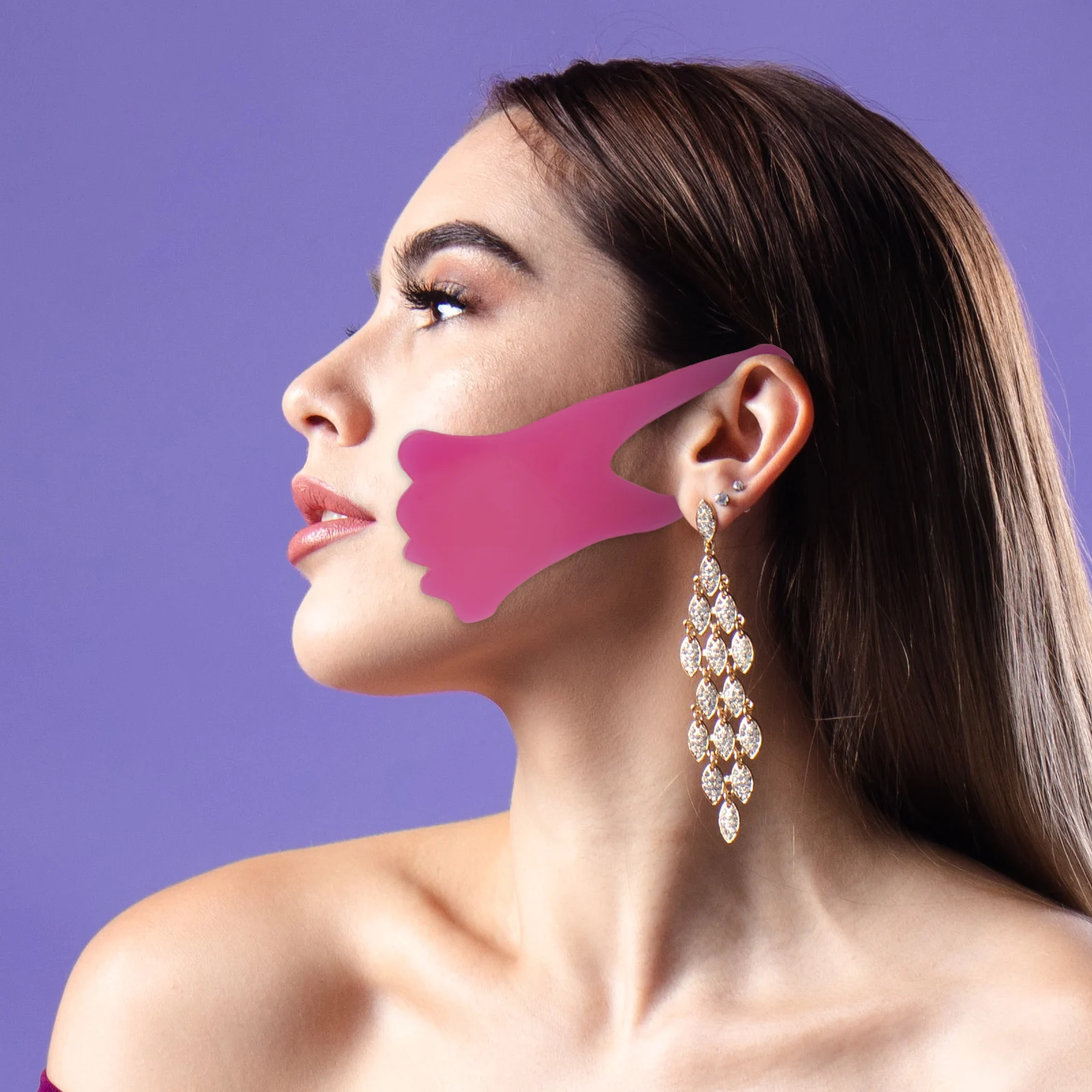 

2 Pcs Silicone Anti-Wrinkle Nasolabial Folds Facial Care Stickers Wrinkle Face Silicone Stickers Repair Skincare Tool