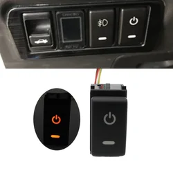 For Nissan TIIDA Patrol Y62 Altima X-TRAIL Qhashqai 2008-2015 Orange Light Car Power on Off Switch Button with Wire