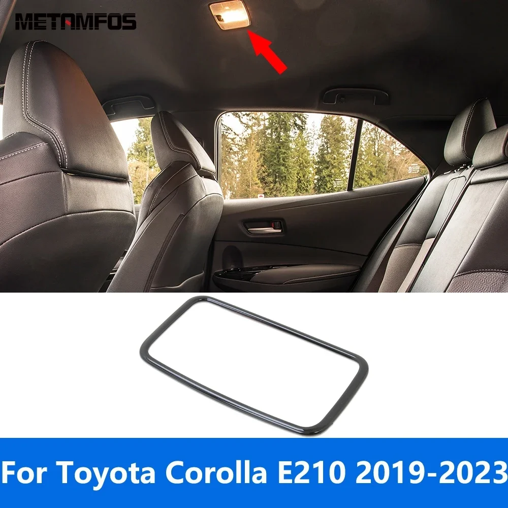 For Toyota Corolla E210 2019 2020 2021 2022 2023 Matte Rear Reading Light Lamp Cover Trim Decoration Frame Interior Accessories