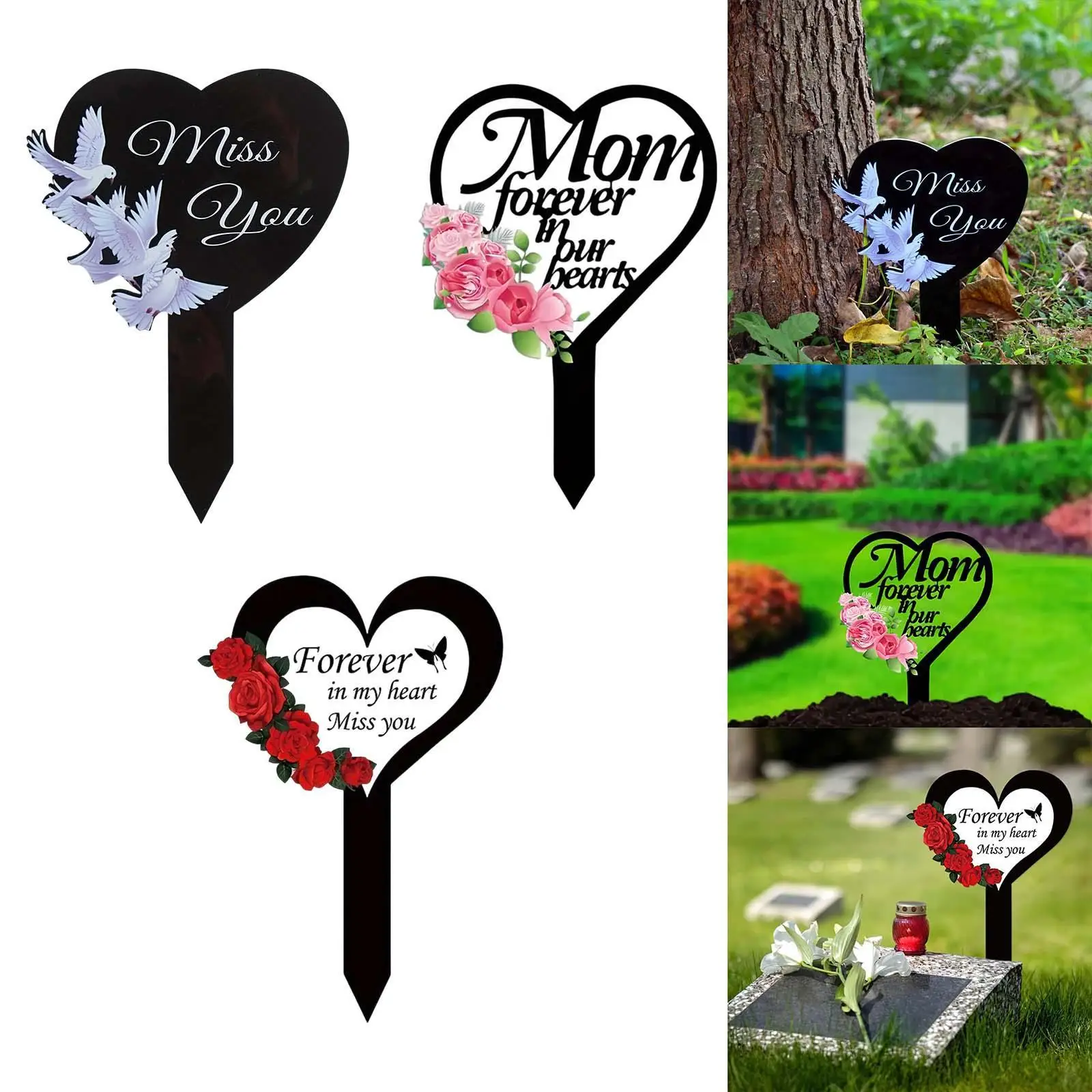

Garden Stake Gifts Unique Decorative Easy to Use Patio Stake 2D Acrylic Plaque