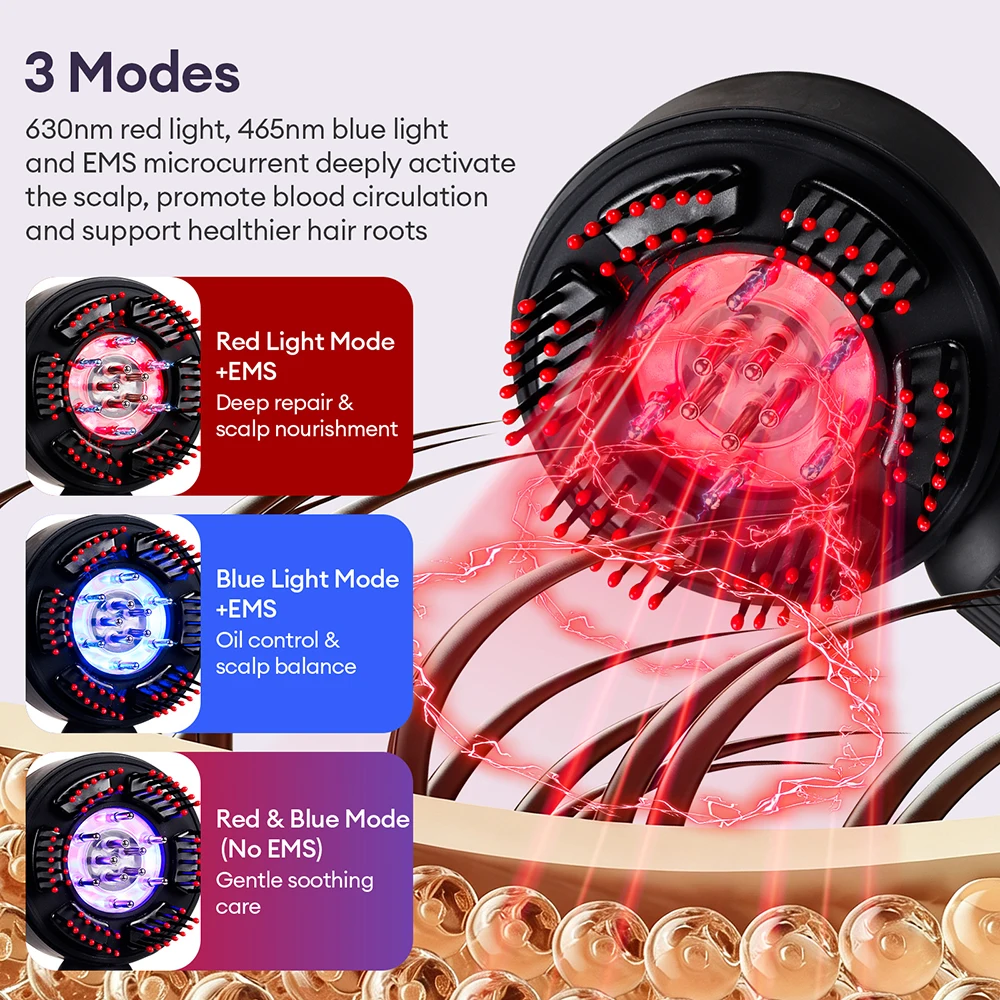 Electric Massage Comb Vibratio - Hair Care Essence recension och pris
