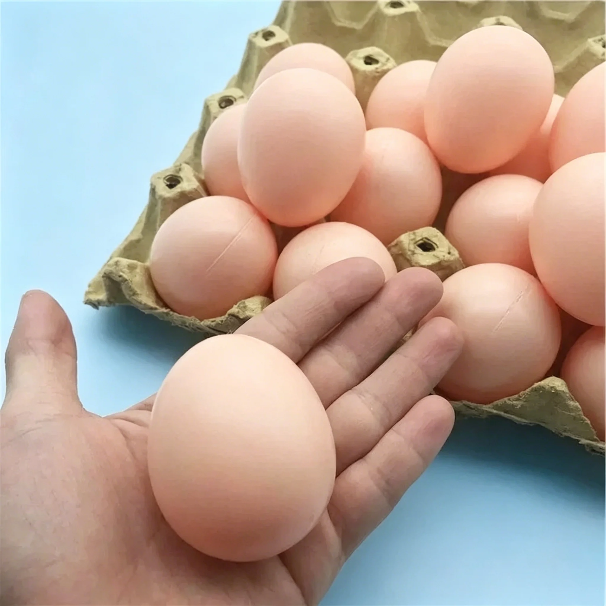 10Pcs Plastic Hatching Egg Models Easter Simulation Eggs DIY Art Painting Supplies