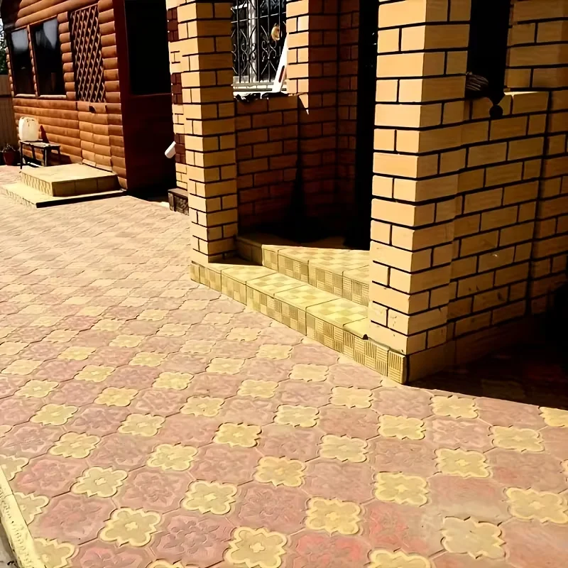 قوالب حجرية مطورة من الأسمنت لإنشاء أحجار رصف الخرسانة الجميلة في ساحةك وحديقتك