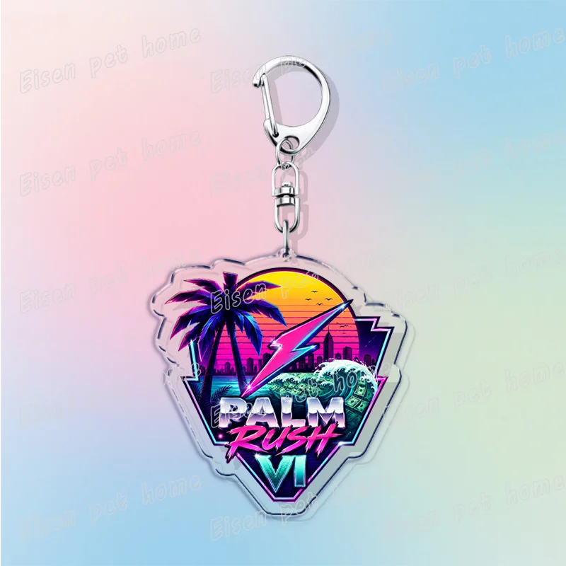 Klassische Vice City Schlüsselanhänger für Accessoires Taschenanhänger San Andreas PC-Spiele Liebhaber Schlüsselring Schmuck Fans Geschenke