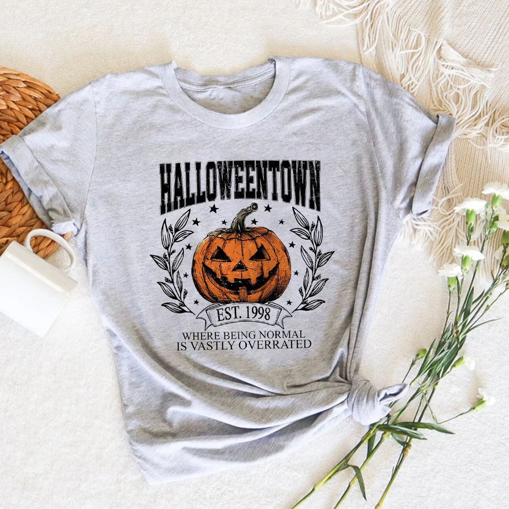 Halloweentown 1998 Shirt Halloween Shirt Halloween Pumpkin Shirts Vintage Fall Tee Women Clothes Unisex Short Sleeves Top