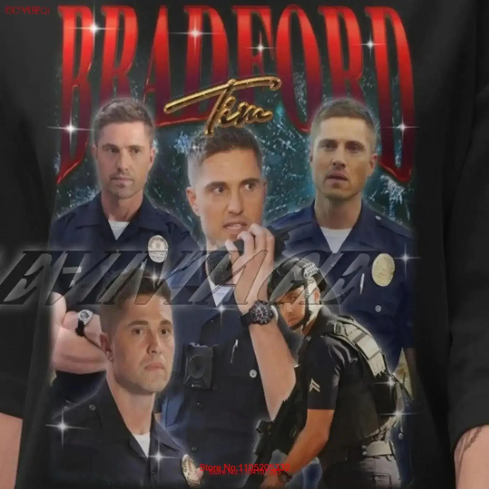 Limited Tim Bradford Vintage T Shirt Homage Fan Retro Eric Winter Merch vintage Washed Top For Everyday Wear Soft streetwear