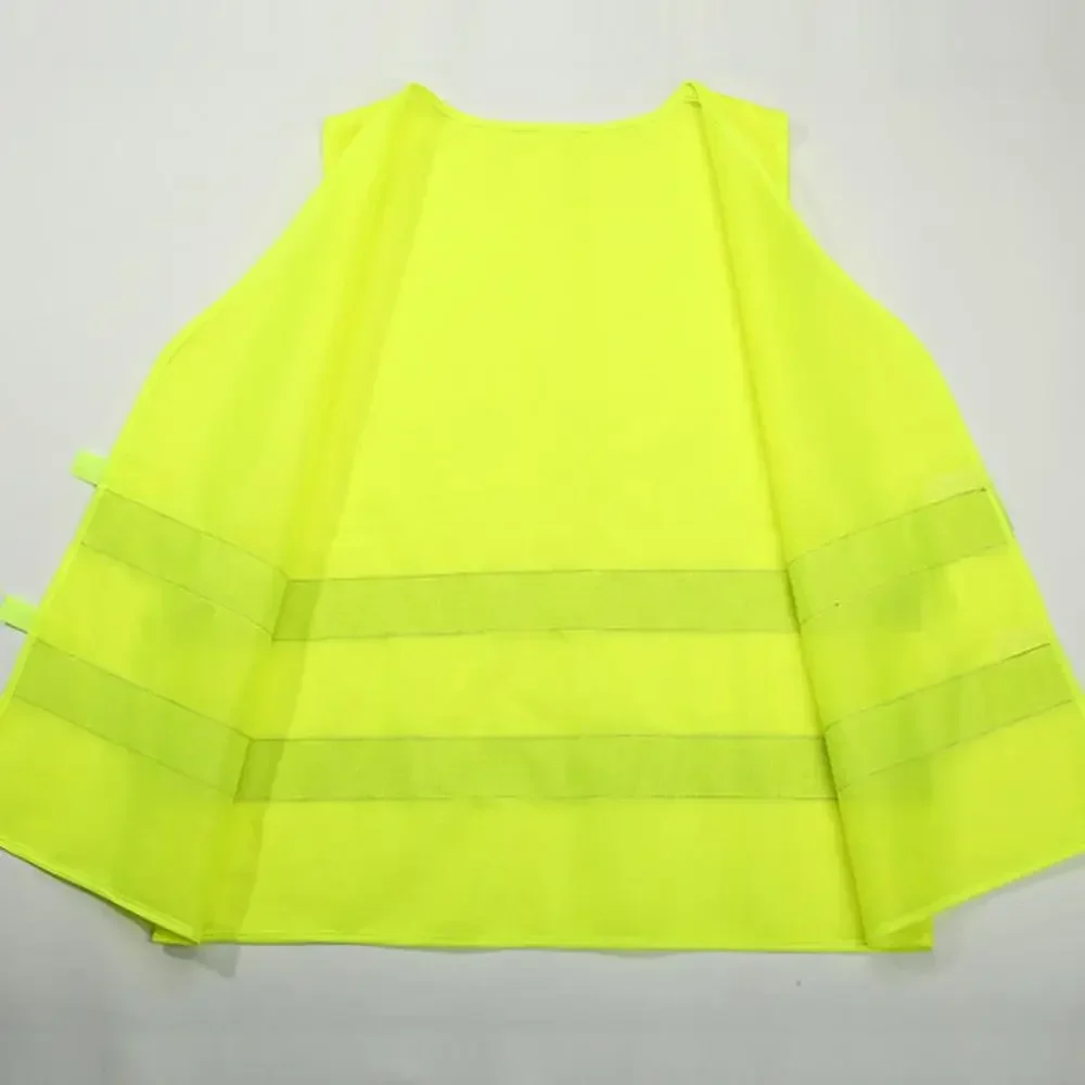 Auto Reflecterende Kleding Voor Veiligheid Verkeersveiligheidsvest Geel Zichtbaarheid Buitenshuis Voor Hardloopfietssportvest