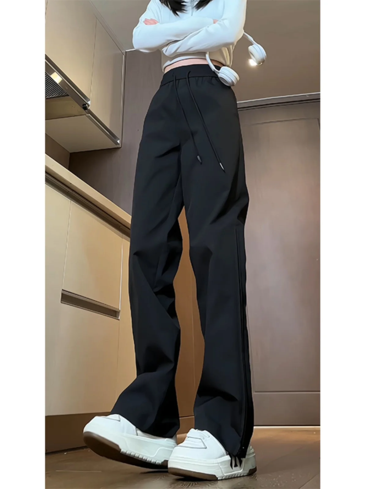 

Мужские брюки для активного отдыха American Sle: осенне-зимние, модные, с боковой молнией, водонепроницаемые, рабочие, длинные