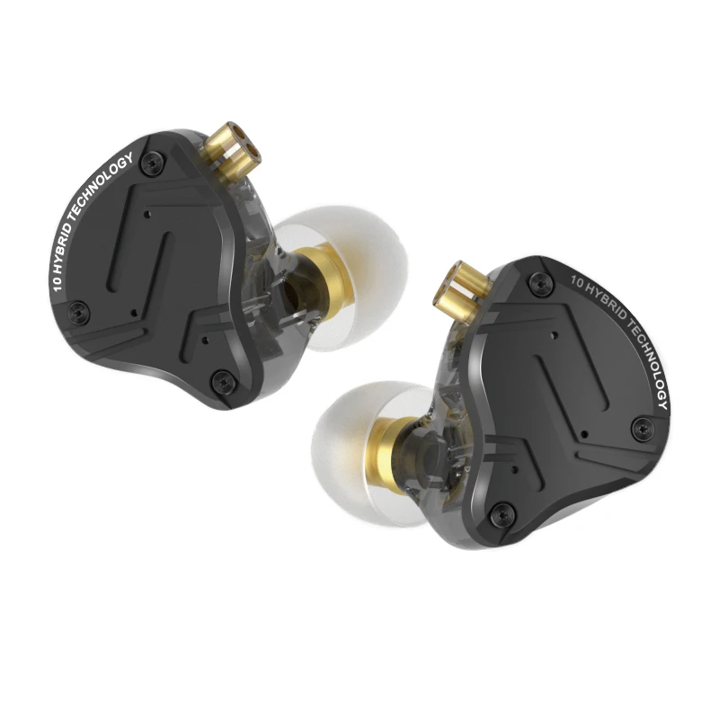 KZ ZS10 PRO X Upgraded 1DD+4BA Hybrid Driver HiFi In Ear Earphones with 0.75mm 2Pin Cable for Audiophile Musician DJ