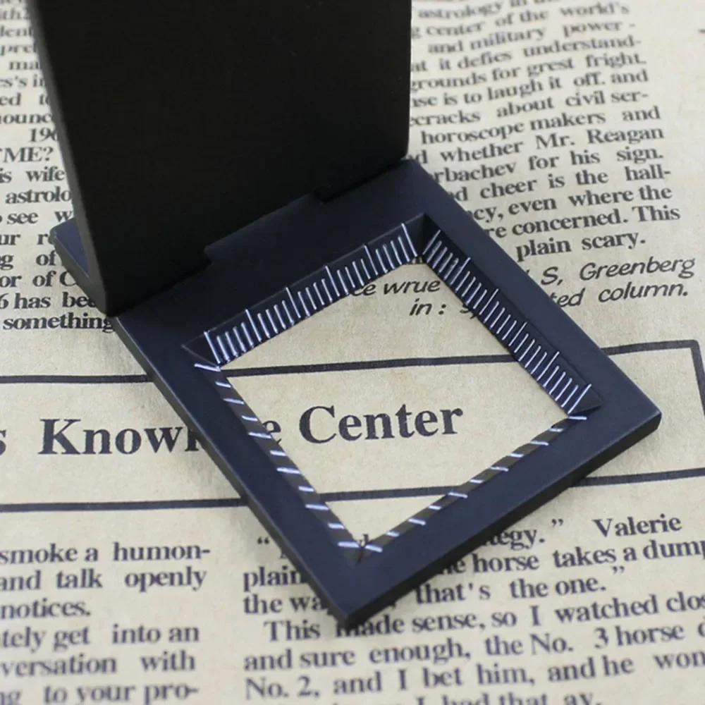 10X 28mm Mini  Folding Magnifier with Scale for Textile Optical Glass Foldable Magnifying Tool