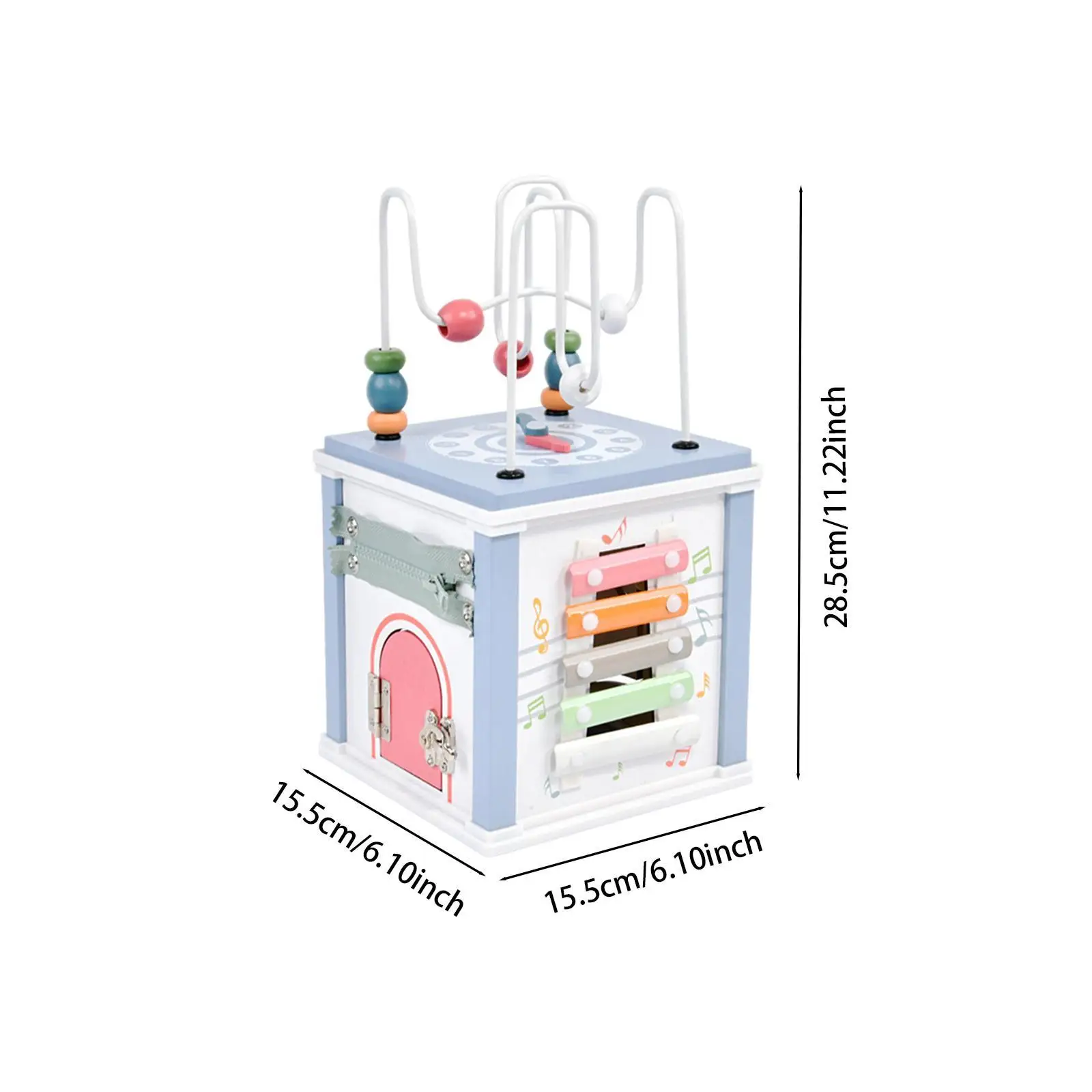 Baby-Aktivitätswürfel, Aktivitätszentrum, Montessori-Spielzeug, Lernspielzeug, frühpädagogisch, für Babys, Kinder, Jungen, Mädchen, Geburtstagsgeschenk