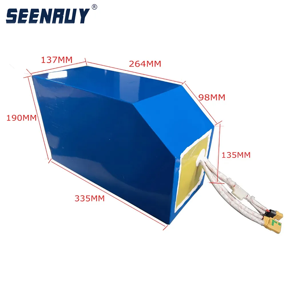 Irregular 72V 40Ah Lithium Battery Pack Li ion For Electric motorcycle 5000W Kit with 72V BMS + 5A Charger