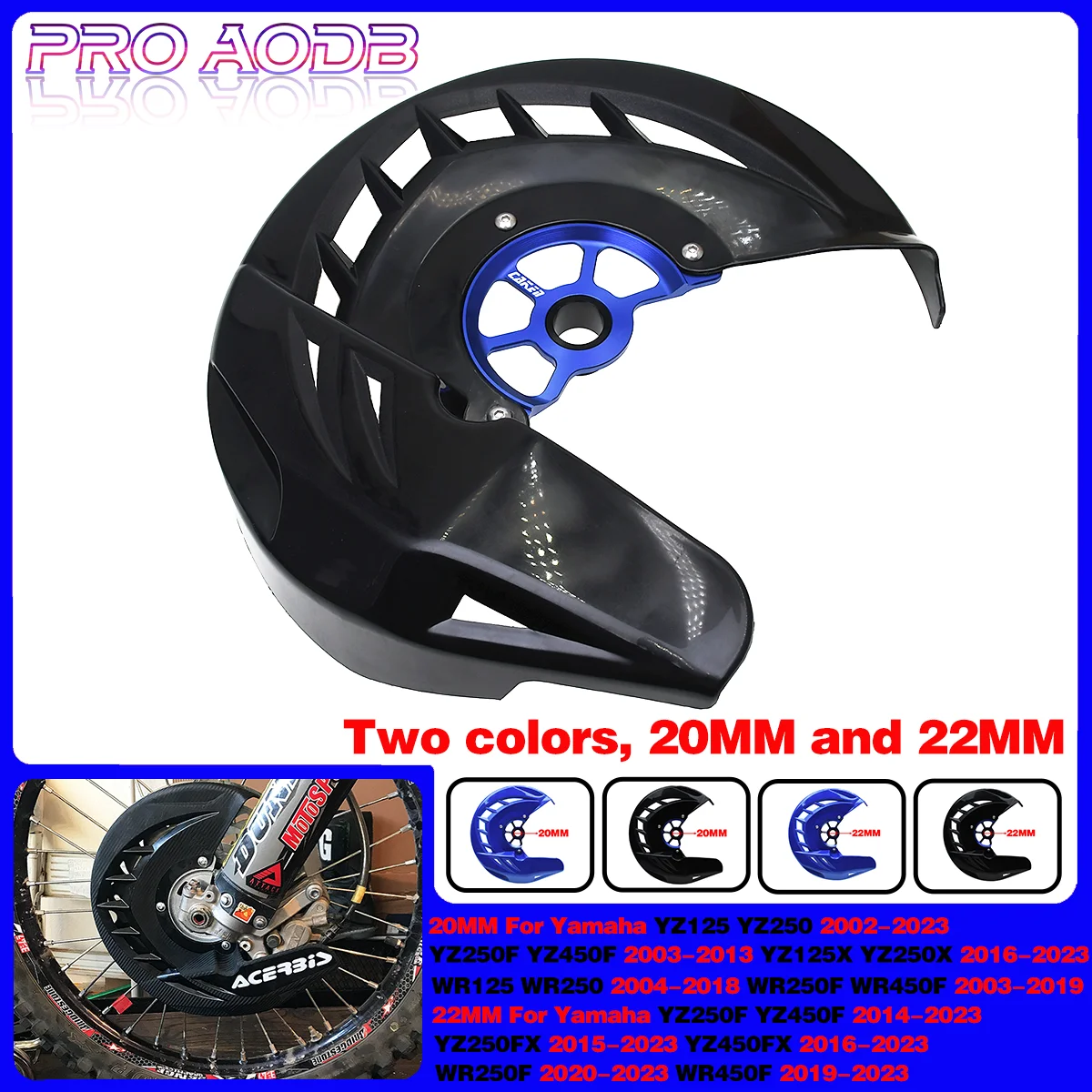 

Motorcycle Front Brake Disc Guard Cover For Yamaha YZ125 250 250F 450F 250FX 450FX 125X 250X WR125 WR250 WR250F WR450F 2002-2023