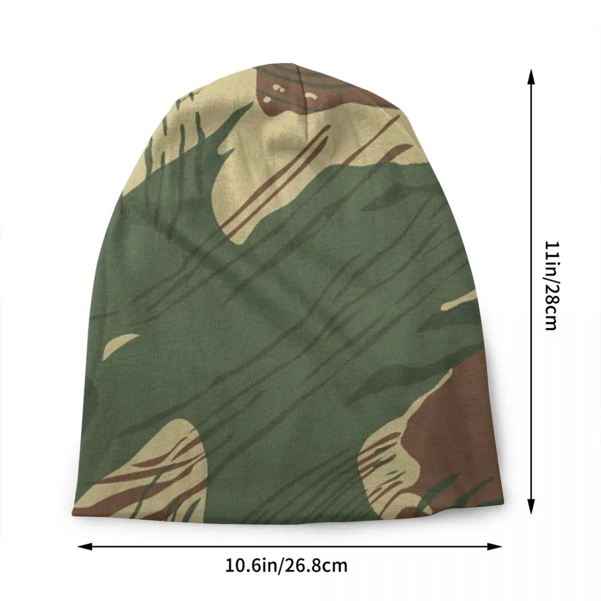Rhodesian War Camouflage Bonnet Hats Street Knitted Hat For Women Men Autumn Winter Warm Military Camo Skullies Beanies Caps