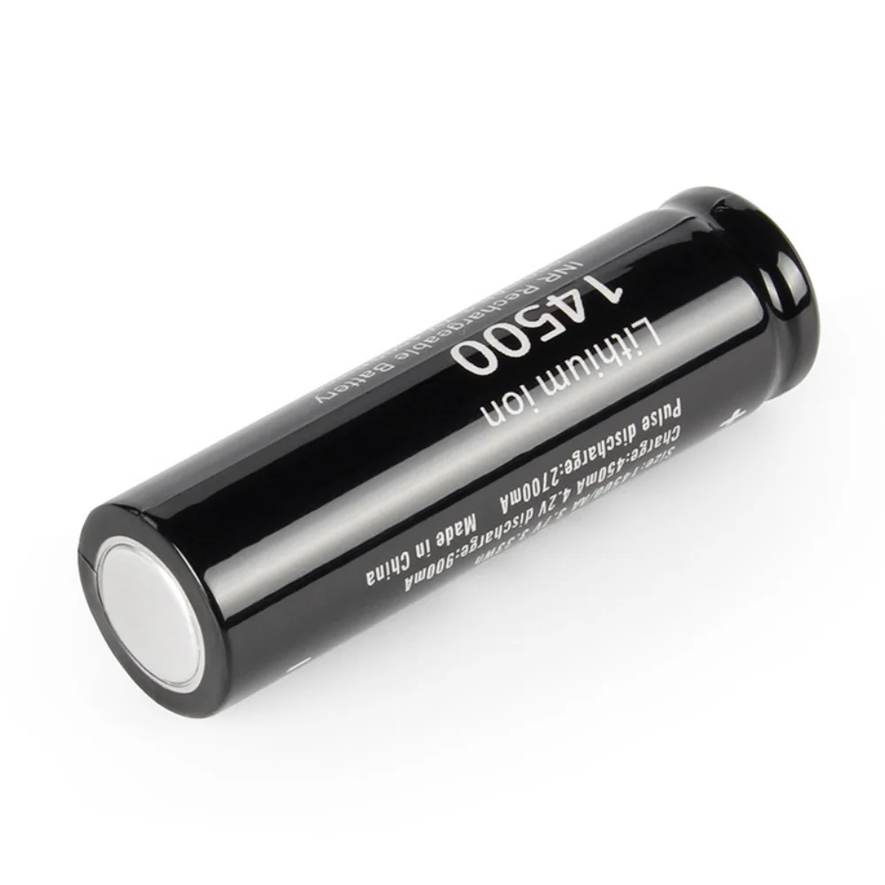 High Capacity 3.7V AA Size Rechargeable Lithium Battery 14500 LR6 AM3 Long Lasting for Toys LED Lights Small Fans Flashlight