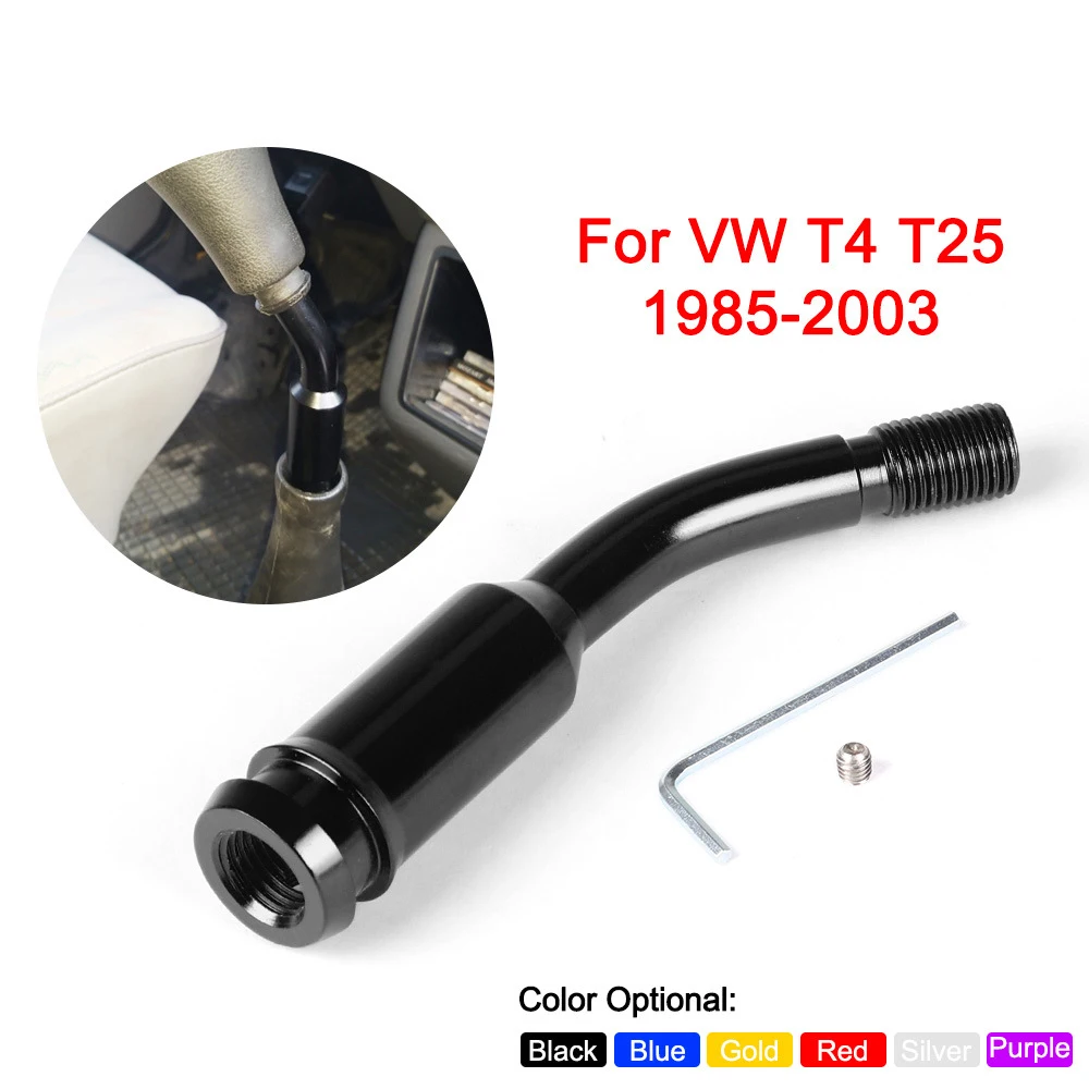 Palanca de cambio de marchas de coche, curva de varilla de extensión 5 pulgadas, varilla de cambio rápido automático para VW T4 T25 1985-2003,