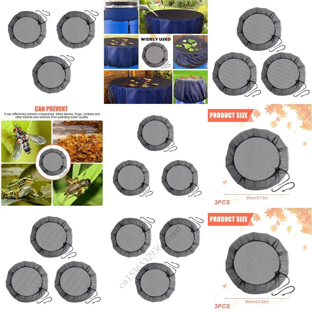 

K43D многоразовый полиэфирный сад дождевые бочки фильтровая крышка солнечной сетки 3X.