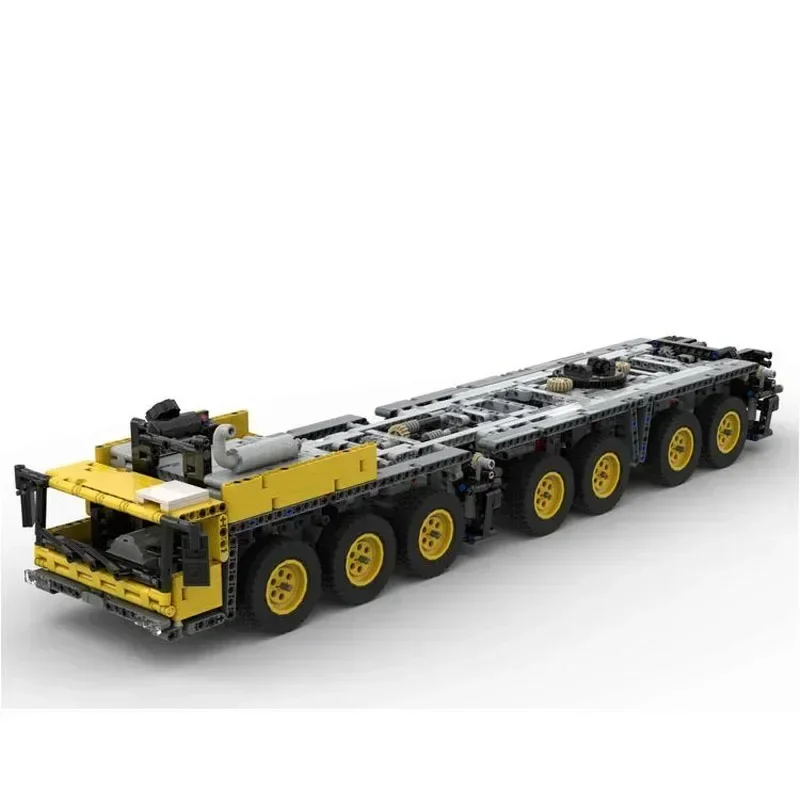 MOC-163993 New RCElectric GMK7550 7-Axle Mobile Crane Splicing and Assembling Building Block ModelMOC Creative Building BlockToy