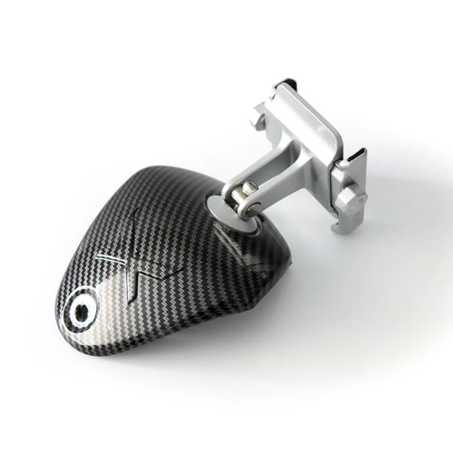 Imagen 2 del producto Para YAMAHA XMAX 300 XMAX300 patrón de fibra de carbono guardabarros trasero manillar cubierta Central superior luz