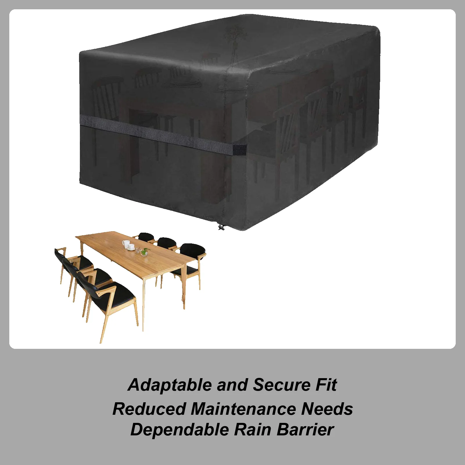 

Чехол для уличного стола, сверхмощный защитный чехол-оксфорд, сверхмощный чехол-оксфорд для улицы, для сада, двора, заднего двора, фермы, лужайки