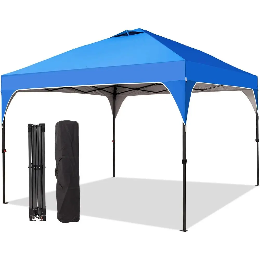 10x10 Up Tent, Outdoor Gazebo with Carrying Bag | 3 Adjustable Heights, Portable Shelter for Events, Parties, Camping, Outdoor A