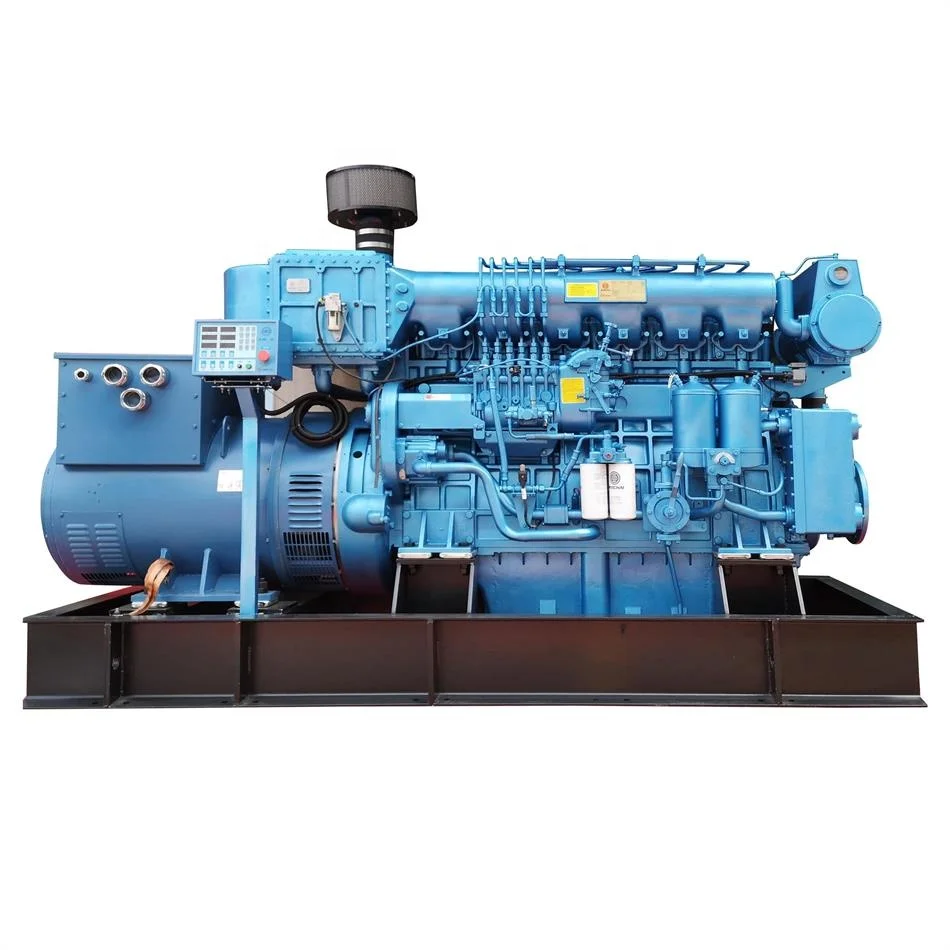 New AC 3 phase 437KVA air-cooled water-cooled supplier 350kw genset weichai marine engine  generator set