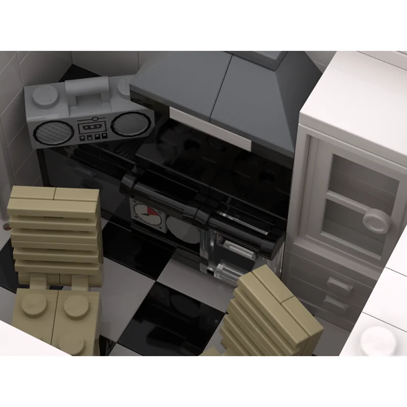 Moc blocos de construção casa modular tecnologia tijolos modulares modelo presentes brinquedos natal diy conjuntos montagem