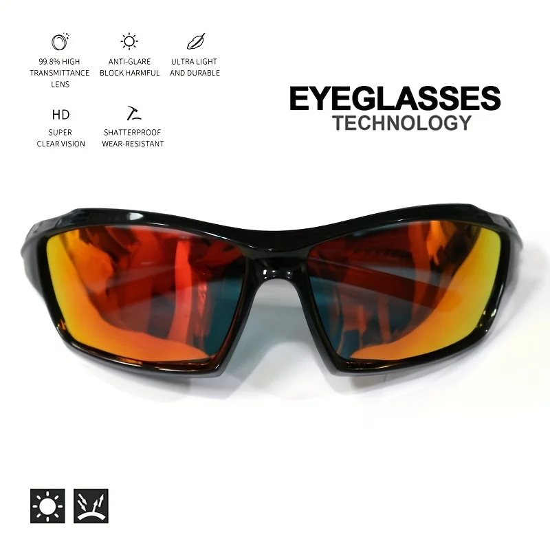1/3PCS Sport Polarisierte Sonnenbrille für Männer Leichte Nachtsicht Männliche Shades Radfahren Fahren Angeln Mode Spiegel Sonnenbrille – Detail 5