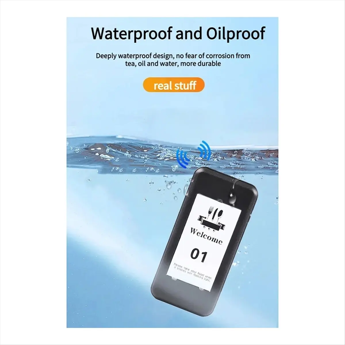 Promotion Wireless Restaurant Pager+10 Coasters Buzzer Pager Receiver Calling System for Bar Cafe Food Court Food Shop EU Plug