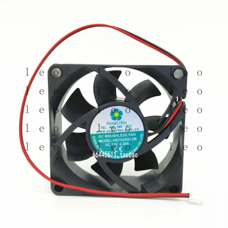 

EE 1PC for HengLiXin HD7025S12M 12V 0.28A 7CM 7025 dryer cooling fan *cm