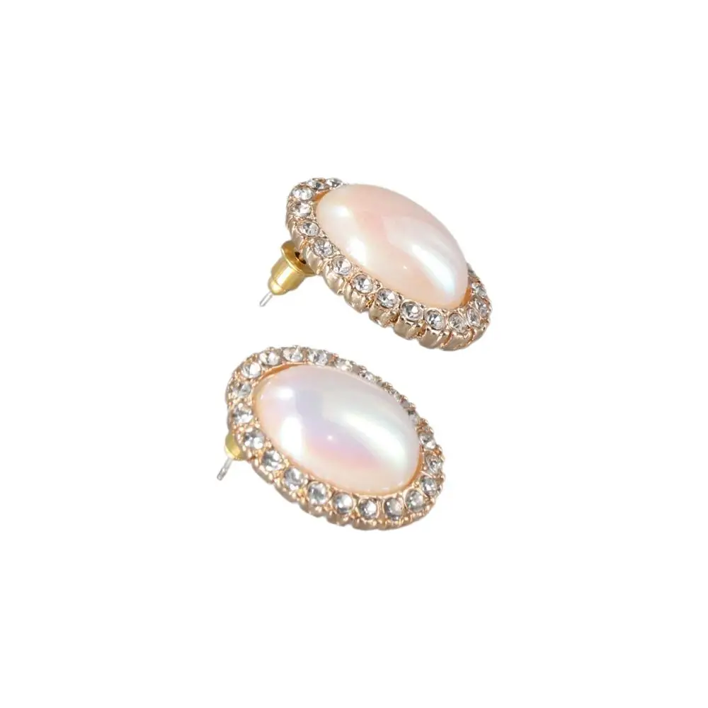 Style Choker Temperament Cheongsam Personality Pearl Jewelry Set Necklace Ear Studs Set Macbeth Pearl Earring Women Necklace