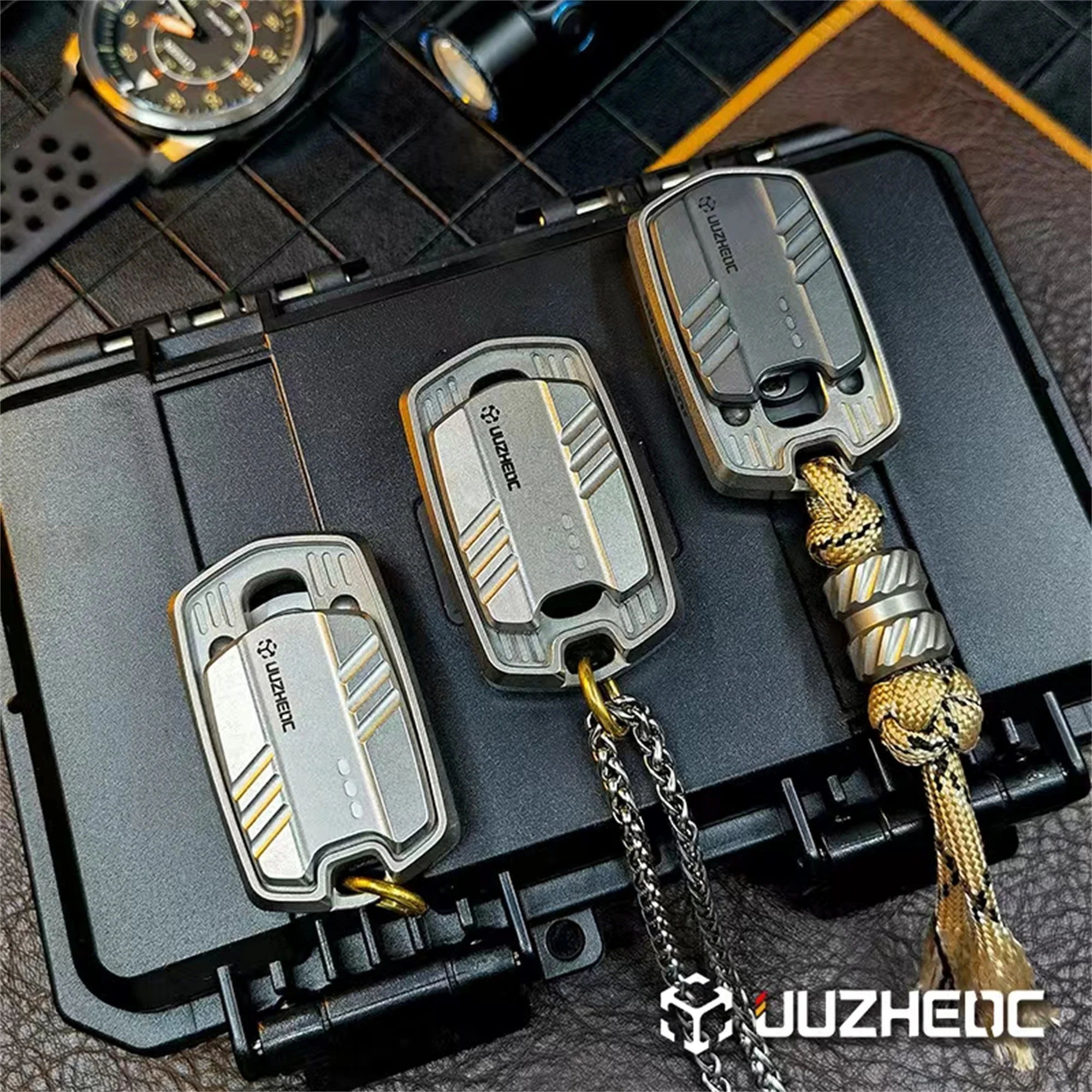 JUZHEN EDC การเชื่อมโยงแม่เหล็ก Fidget Silder EDC Fidget ของเล่น Decompression ของขวัญ Finger Spinner Haptic เหรียญ