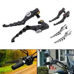 Black Motorcycle Accessories Skull Brake Clutch Levers For Harley Sportster XL883 1200 X48 72 2004-Up
