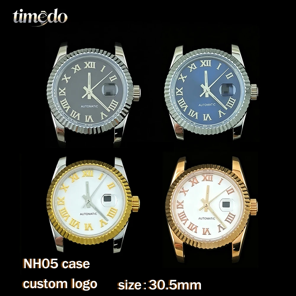 ladies'-nh05-case-305mm-stainless-steel-case-roman-numeral-dial-customized-logo-suitable-for-nh05-movement-watch-accessories