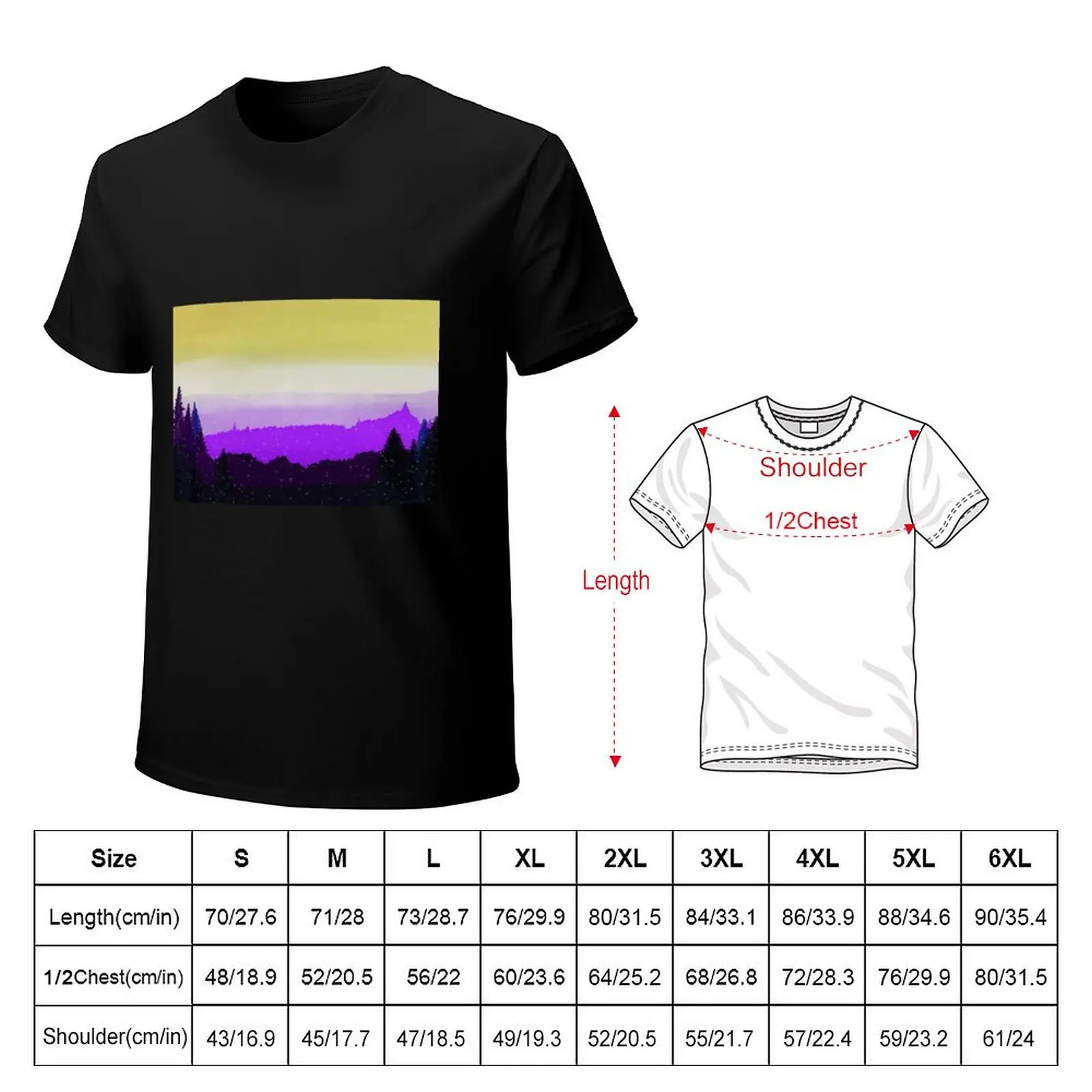 Subtle Non-binary flag T-Shirt High Quality Durable T-Shirt