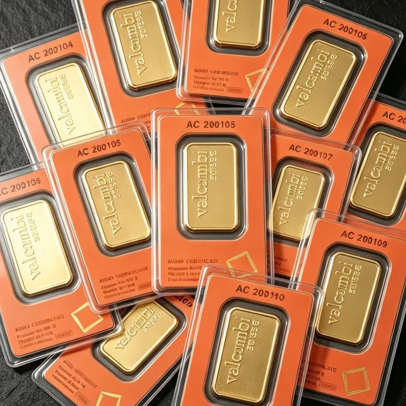 Różne Style Złotych Sztabek 1oz/2.5g/5g/10g/20g/50g/100g Mosiężne Repliki Złotych Sztabek Pokryte 24-karatowym Złotem
