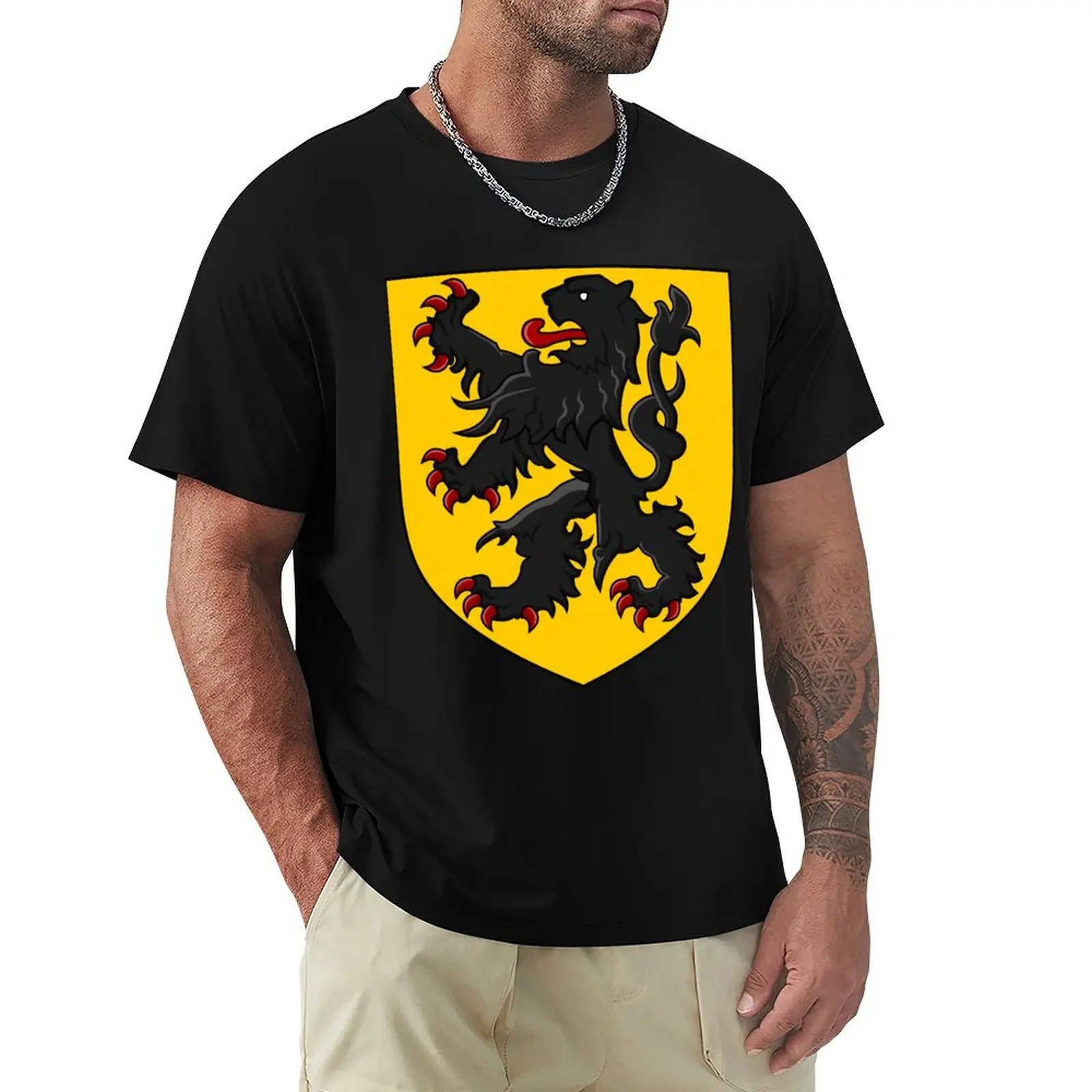 

Flanders - Coat of Arms T-Shirt clothes graphic tee shirt tshirts personalised mens workout shirts