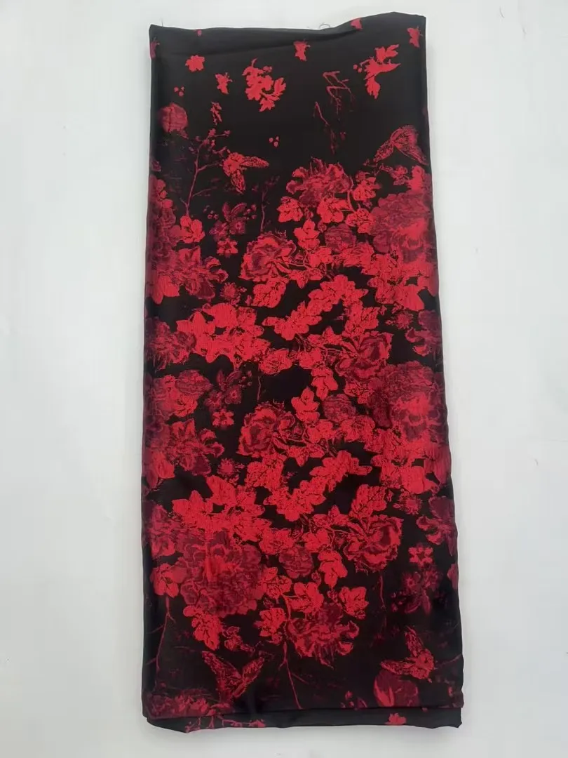 New Design Nigerian Organza Lace Fabrics 2025 African Brocade Jacquard Organza Lace Fabric High Quality French Tulle Lace Dress