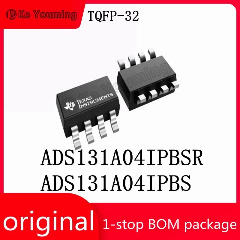 1PCS Analog-to Digital Converter matching, ADS131A04IPBSR, ADS131A04IPBS, TQFP-32 SMD, Electronic Components