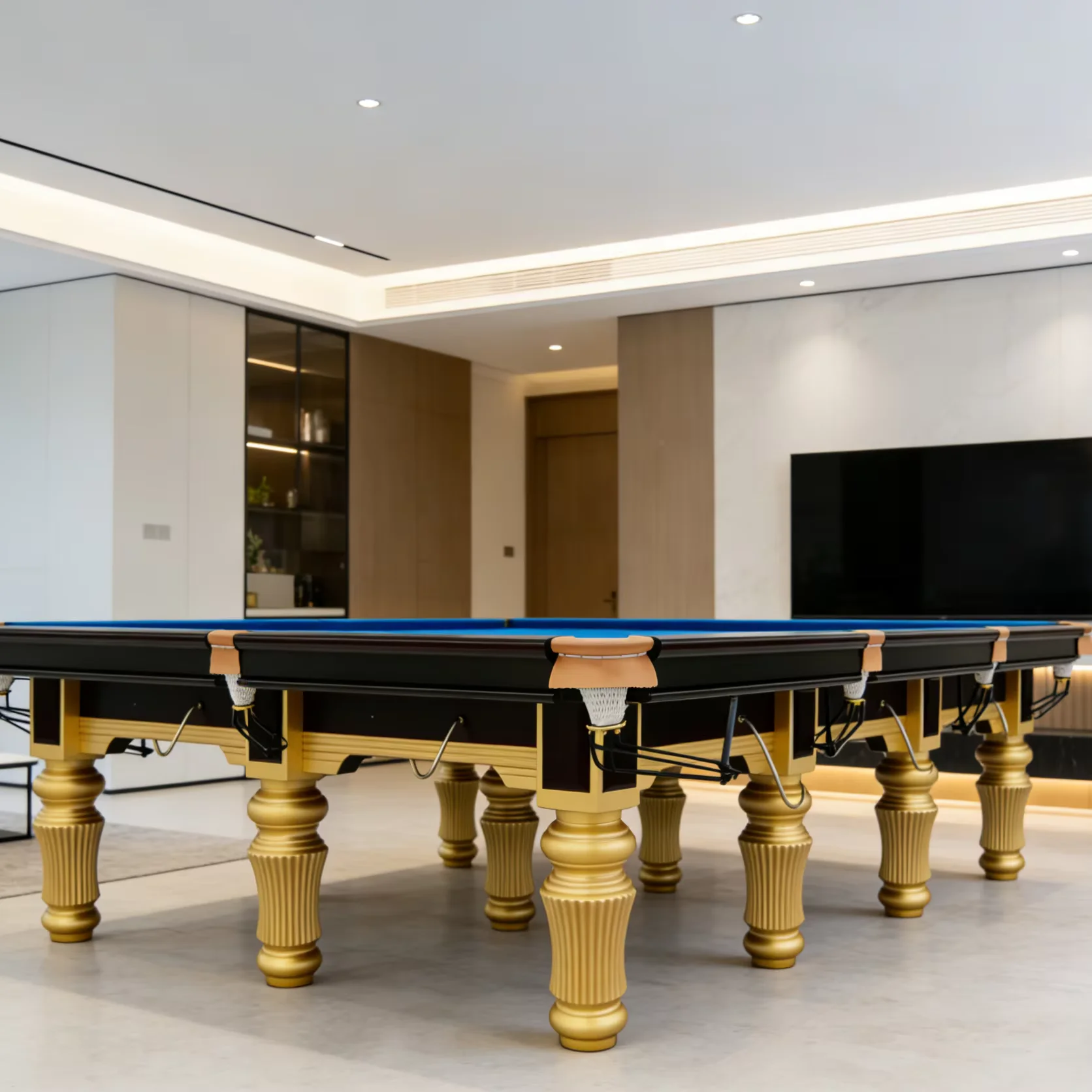 Factory Customized 12ft Professional Solid Wood Snooker Pool Table Home Tournament Grade Billiard Table with 12mm Steel Cushionp