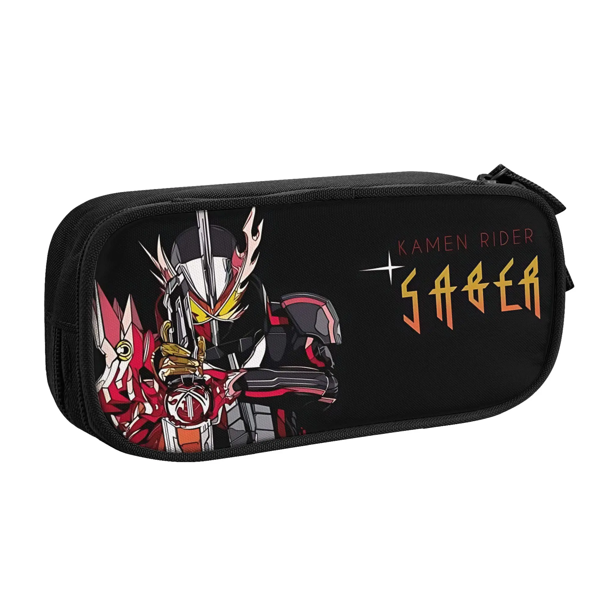 

1 Piece Saber Pencil Cases Pen Holder Storage Stationery Kamen Rider Supplies Large Storage Pen Box Pencil Bag for Students