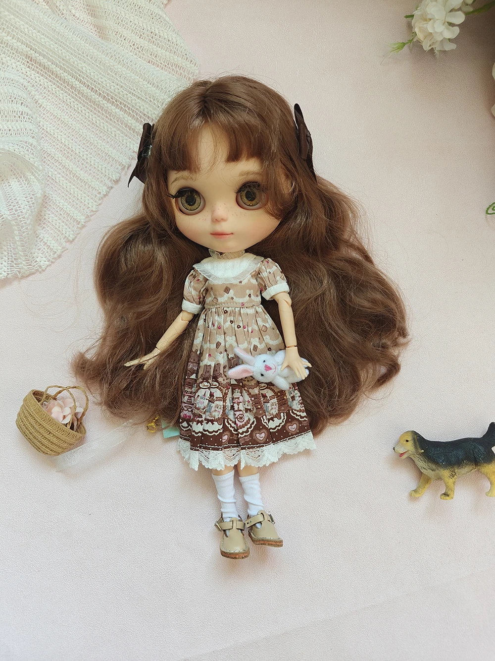 ICY DBS blythe dolls clothes Spring  Cute dress  usual blythe clothes OB22 OB24 AZONE accessories Blythe Doll Toys for Girls
