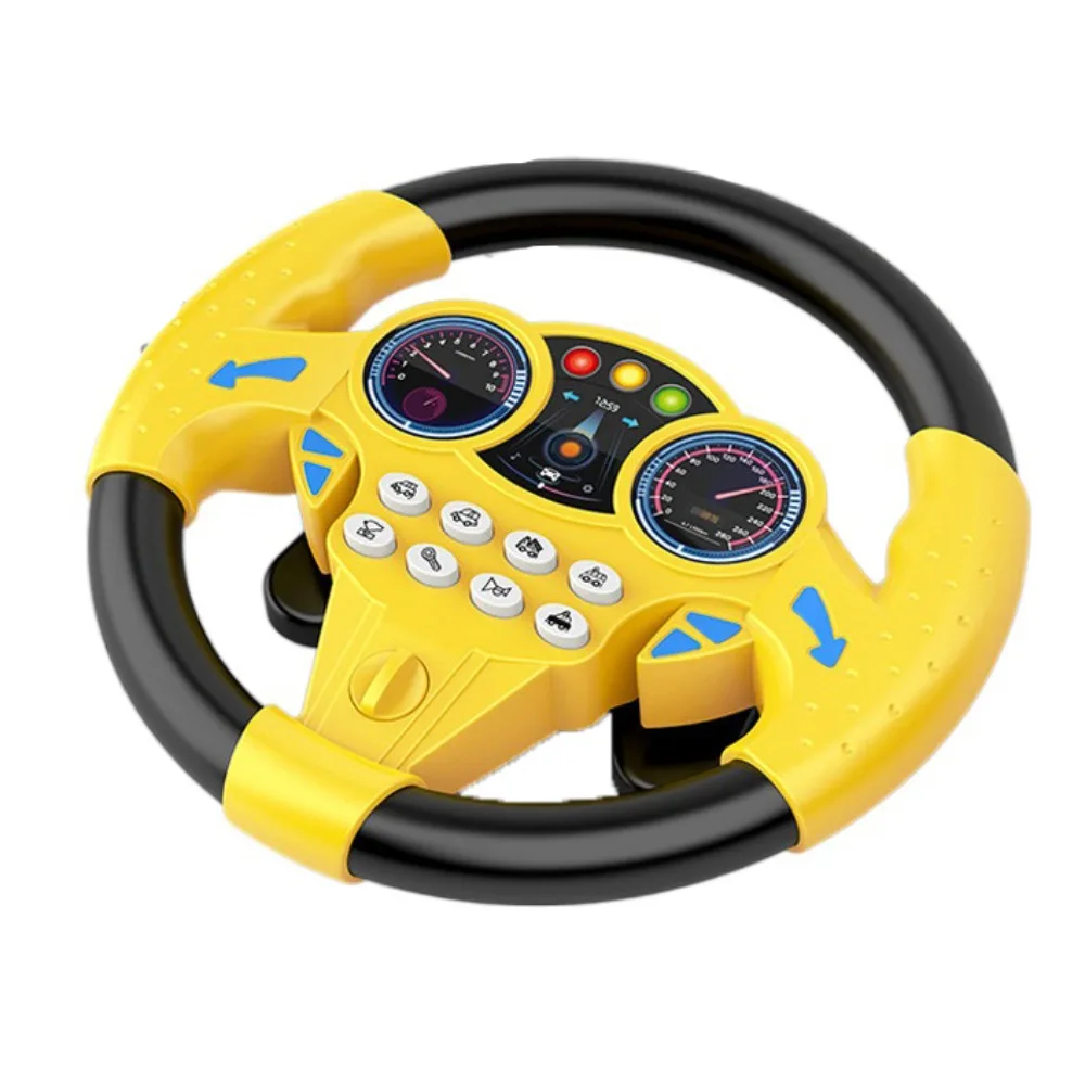 360 ° Rotation Simulation Steering Wheel Toys Montessori Multi Functional Educational Stroller Steering Wheel Interactive