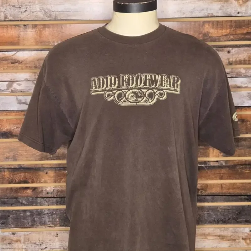 Vintage Adio Footwear Skateboard T Shirt XL Made in USA