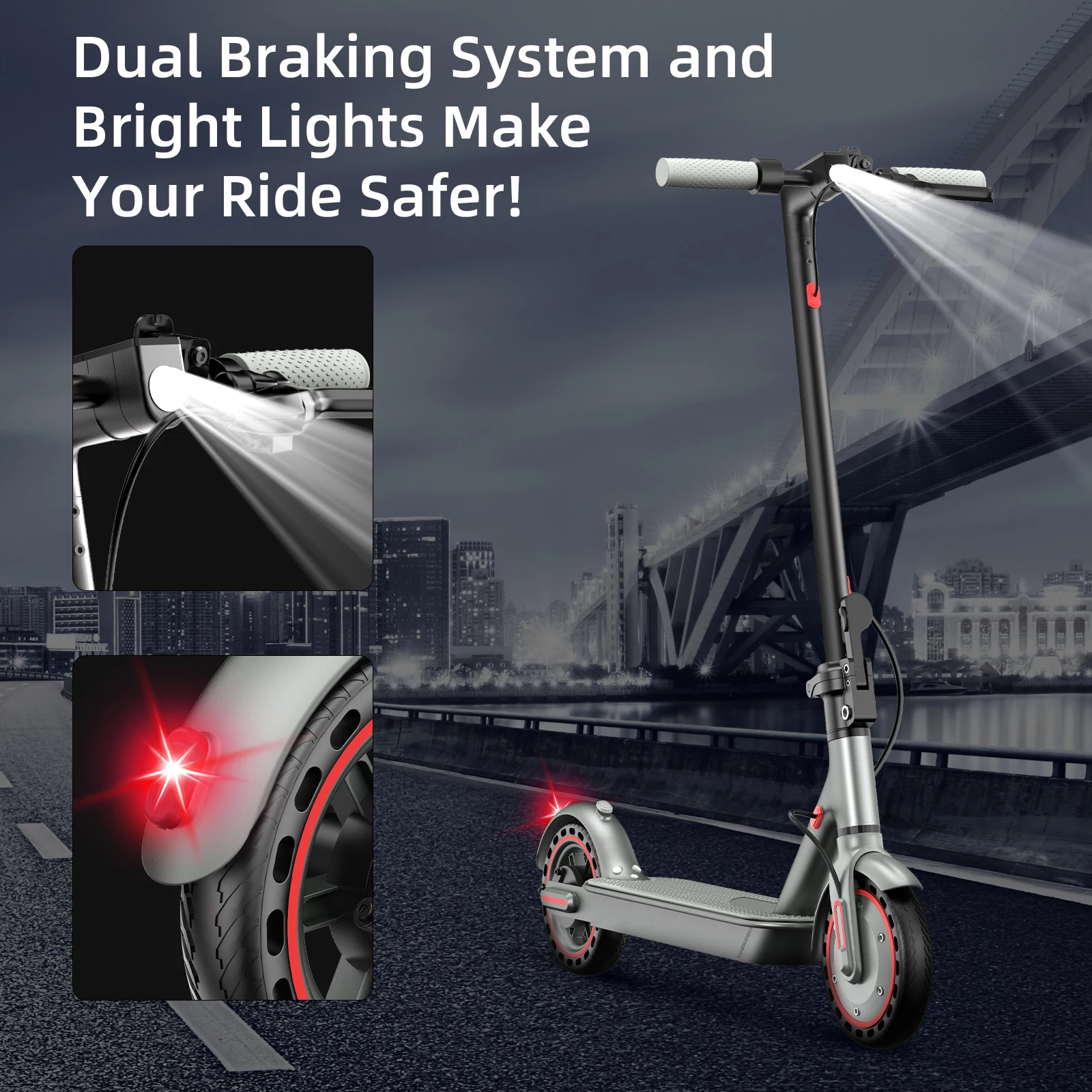 عرض E Scooter USA Warehouse Stock Electric 350w 7.8Ah 8.5 بوصة إطار على شكل قرص العسل قابل للطي شائع في الولايات المتحدة الأمريكية للبالغين #3