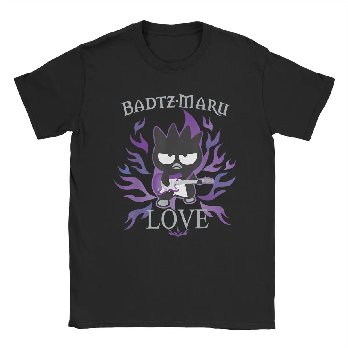 Badtz Rock Men Women T Shirts Cartoon Humorous Tees Short Sleeve Crew Neck T-Shirt Pure Cotton Graphic Clothes